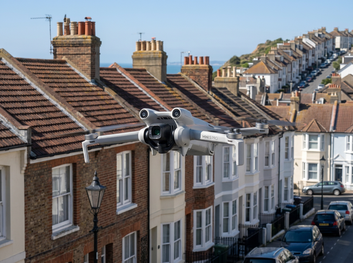 Drone roof survey Brighton property